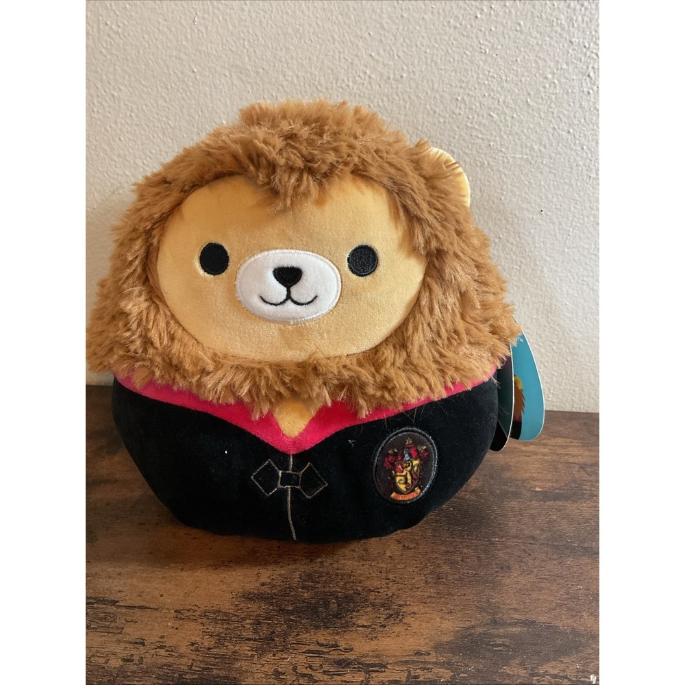 New Original Squishmallows Harry Potter Gryffindor Lion in Coat 8" Plush‎ 2025